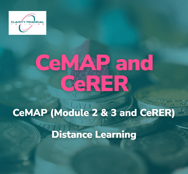 CeMAP and CeRER Distance Learning Package